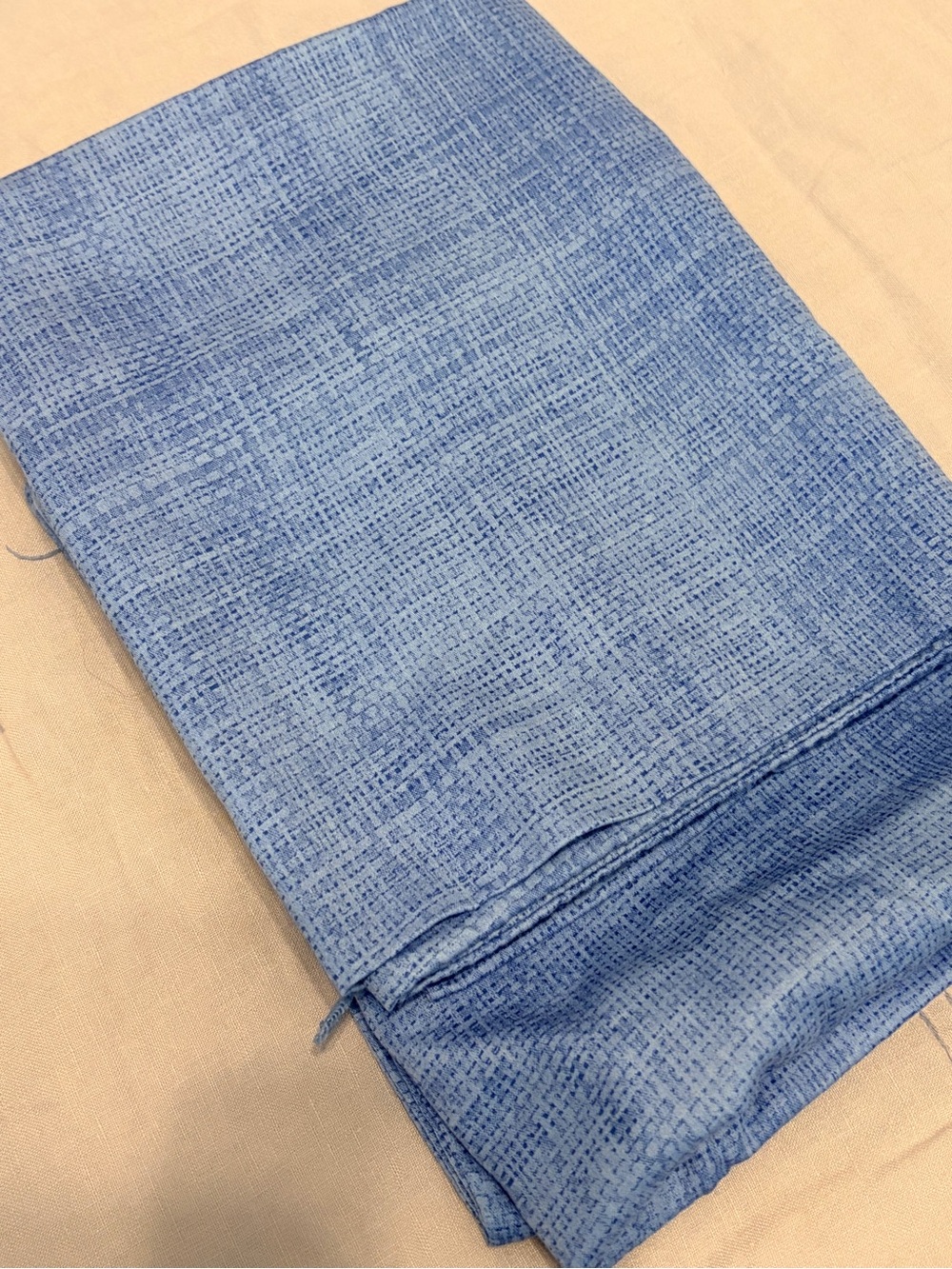 Vintage Ralph Lauren Candia Blue standard pillowcases 100% cotton faux weave set